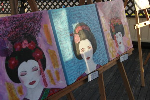 Geisha Girl Stereotype Survivor work on display