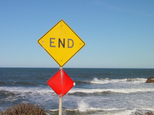 end sign