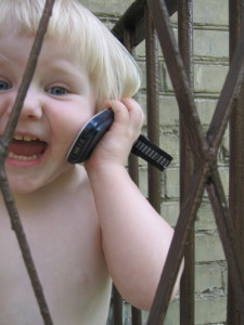 child on cell phone